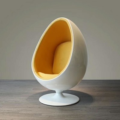 High Glossy Paint Surface Egg Pod Chair Modern Sitting Chairs Inside With Fabric Cushion
