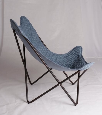 No Folding Modern Bedroom Chairs , Fabric Butterfly Contemporary Accent Chairs